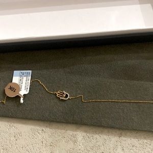 Hamsa Bracelet Gold with Diamond 10 carat gold